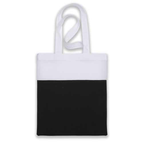 1 db szublimációs fekete-fehér táska 30 cm X 40 cm-es méretben