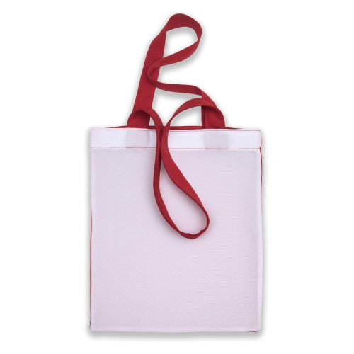 1 db szublimációs piros-fehér táska 30 cm X 40 cm-es méretben