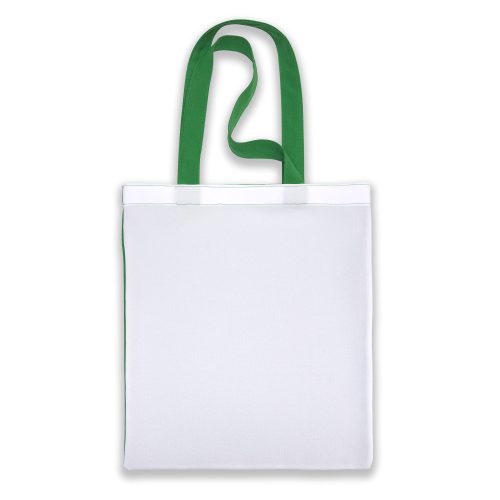 1 db szublimációs zöld-fehér táska 30 cm X 40 cm-es méretben